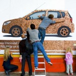 The worlds first billboard made from 20,000 pennies